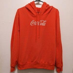 Peach XXL Junior's Embroidered Coca Cola Women's Hoodie